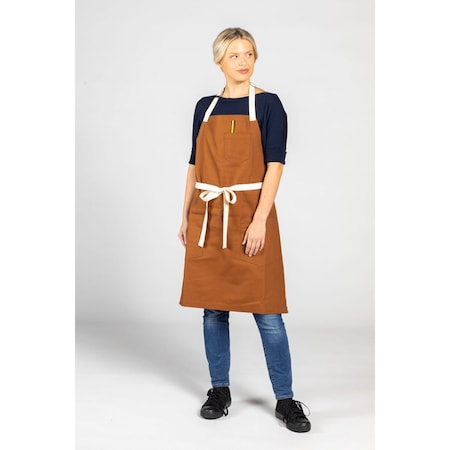 Uncommon Threads Vibe Bib Walnut Canvas Natural Webbing 3115-C12W4